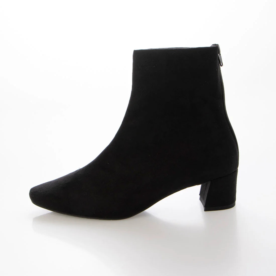 日本製 Launa Lea 4cm 彈性方頭短靴 (587)(黑色/Black S)