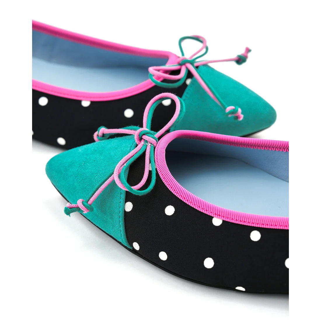 【新品預訂】日本製Emma Francis 圓點圖案平底芭蕾舞鞋(黑色圓點圖案)(01l-PE 601)