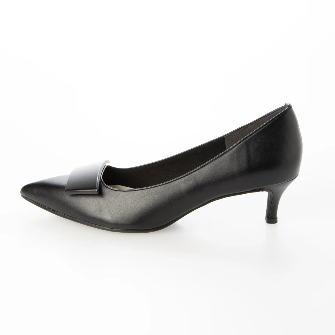 日本製 Launa Lea 5cm方扣尖頭高跟鞋 (573) (黑色 / Black)