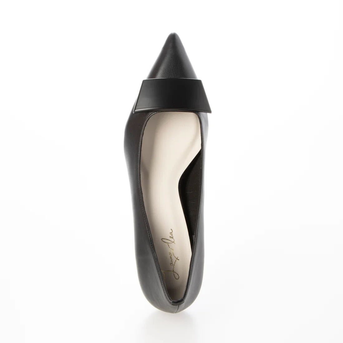 日本製 Launa Lea 5cm方扣尖頭高跟鞋 (573) (黑色 / Black)