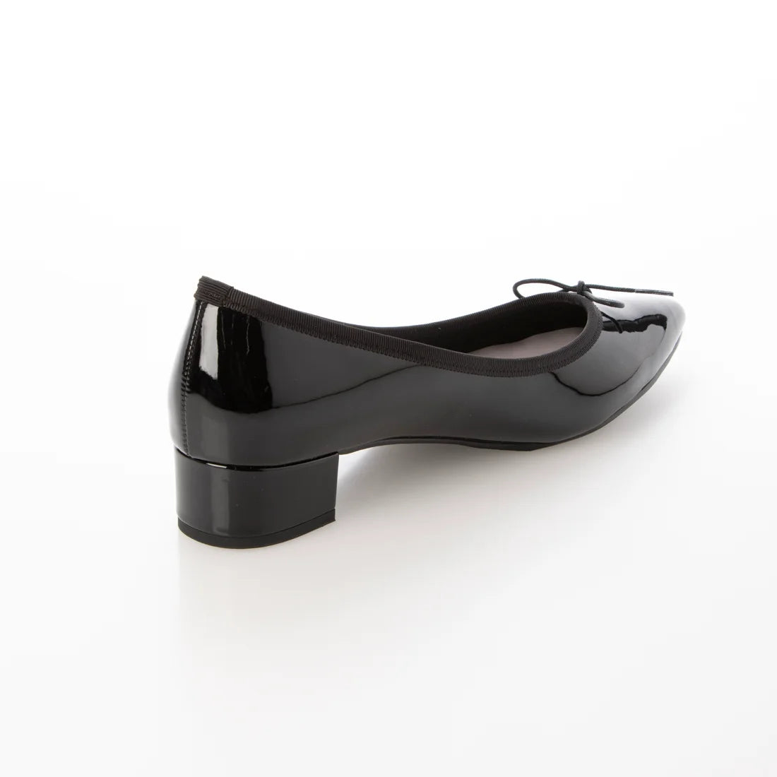 日本製 Launa lea 3cm踭蝴蝶結尖頭亮面芭蕾晴雨鞋( RB9401A ) (黑色/ Black)