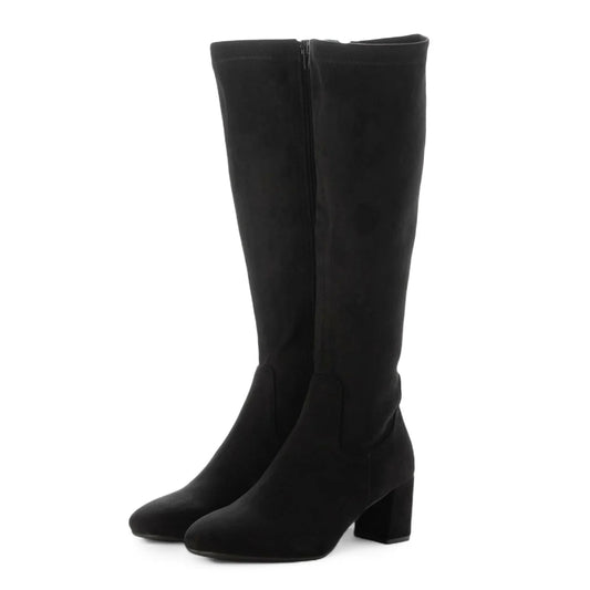 【新品預訂】Launa lea 方頭彈性長靴 (S140)(黑色S/ Black S)