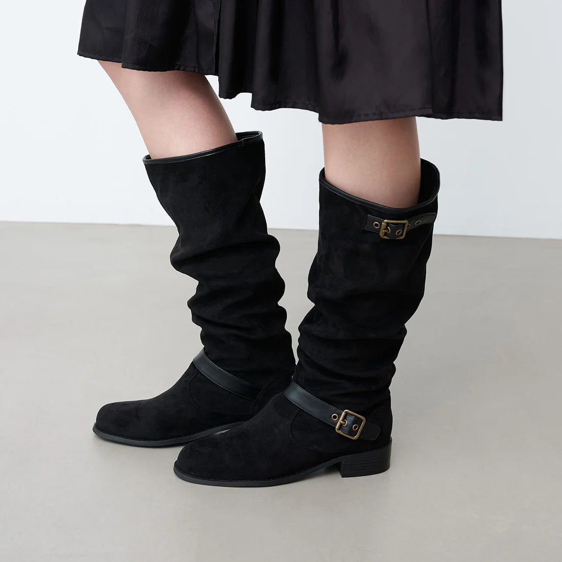 【新品】Launa lea 寬鬆長靴 (S156) (黑色S/ Black S)