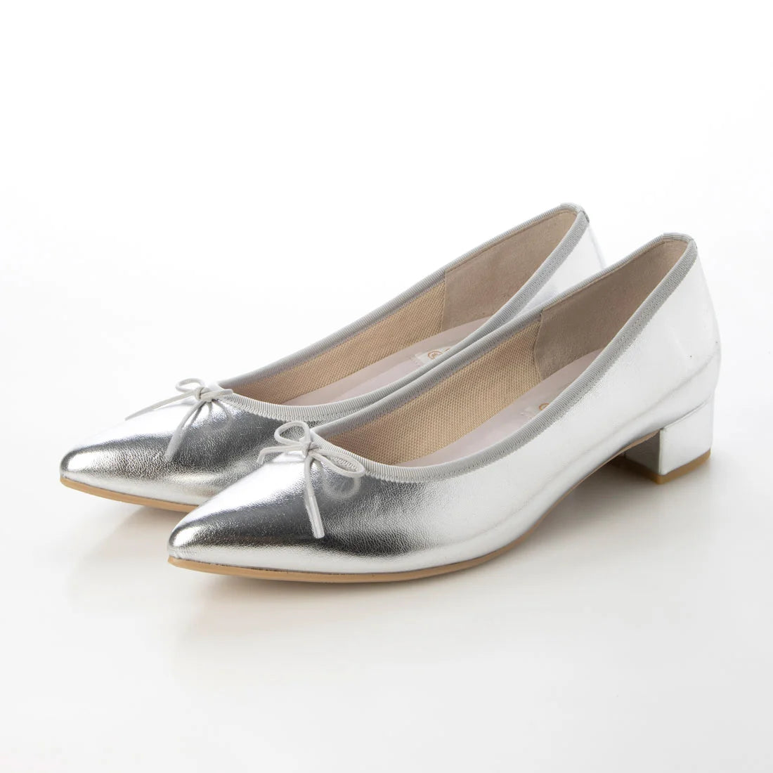 日本製 Launa lea 尖頭3.5cm跟晴雨芭蕾舞鞋 (RB9001A) Silver