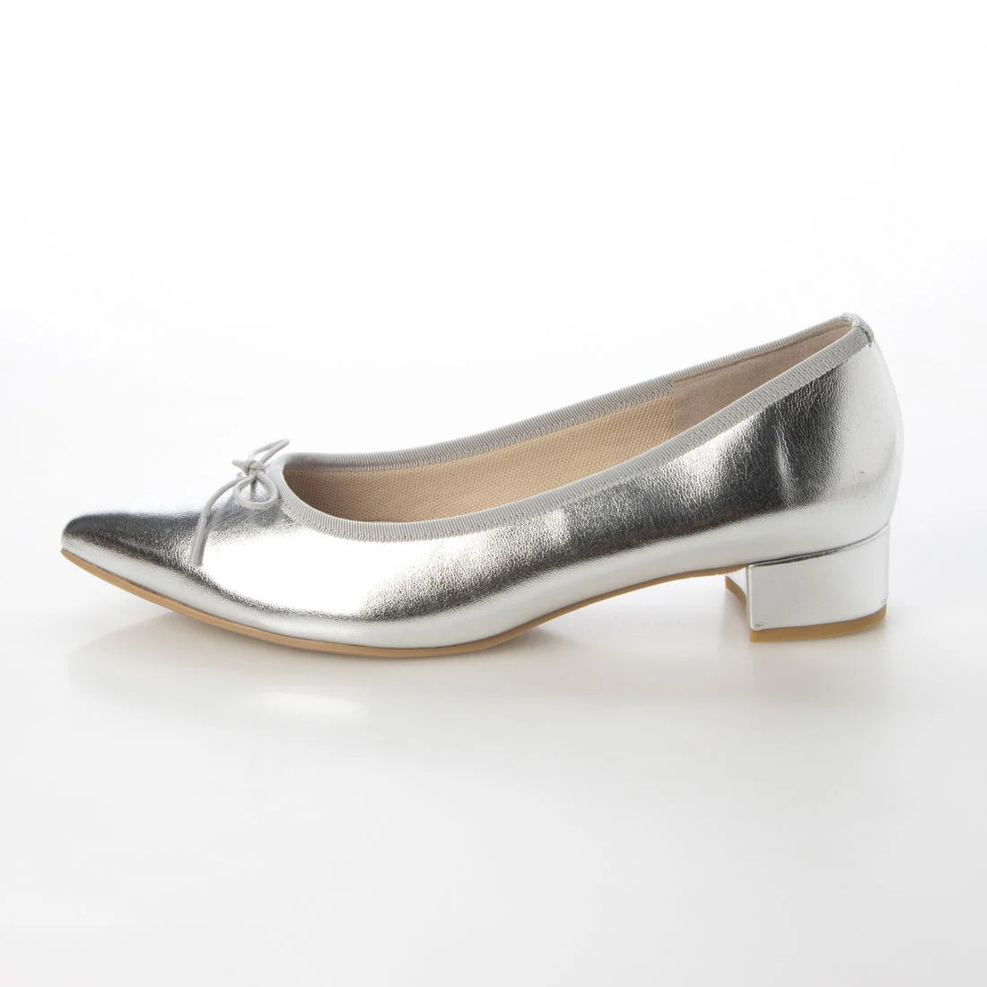 日本製 Launa lea 尖頭3.5cm跟晴雨芭蕾舞鞋 (RB9001A) Silver