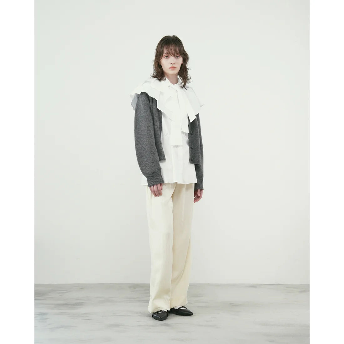日本製Emma Francis 雙帶平底穆勒鞋(黑色平滑皮革)(1033c-P 101) BLK