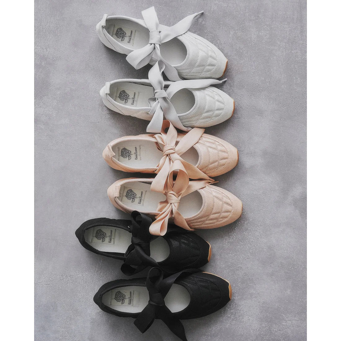 【新品預訂】日本製Emma Francis   繫帶芭蕾舞運動鞋(黑色聚酯)(09l-M 101)