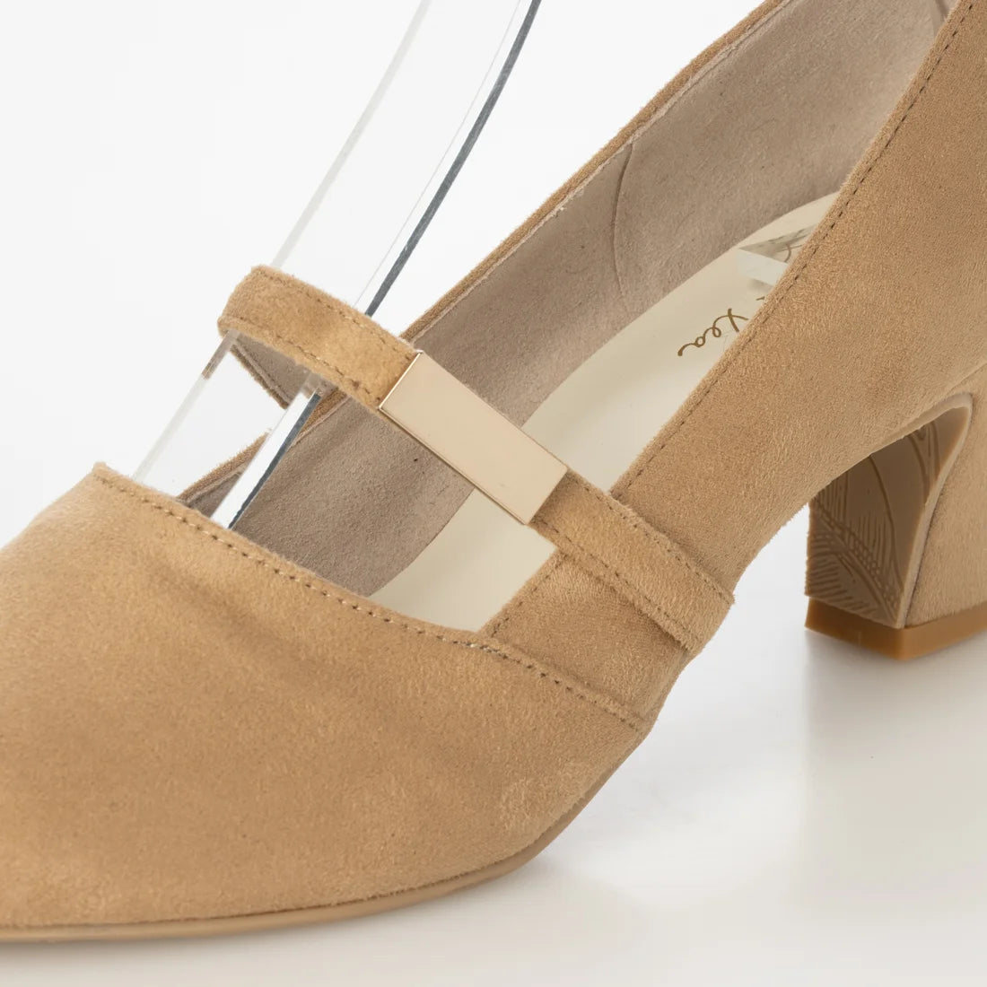 【新品預訂】日本製 Launa Lea 6cm踭杏仁頭瑪麗珍高跟鞋 (614)( 杏色 S / Beige S )