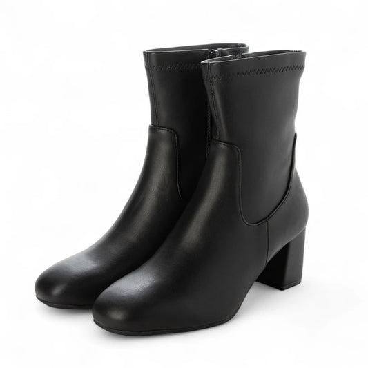 【新品預訂】Launa lea 方頭彈性短靴 (S157)(黑色/ Black)