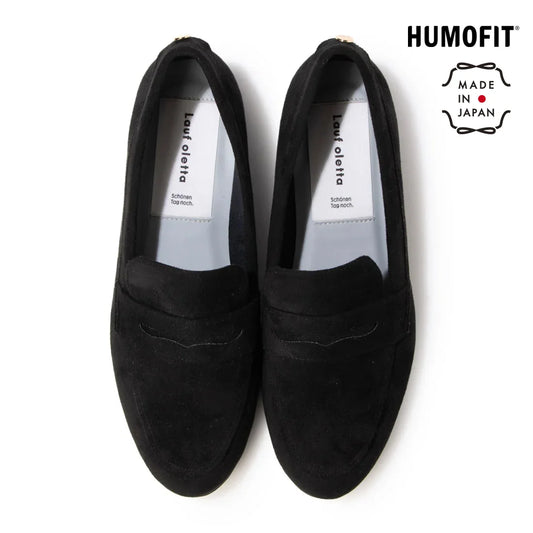 【新品預訂】日本製 Lauf Oletta 柔軟絨布樂福鞋(LH104A BLACK-S) (黑色)