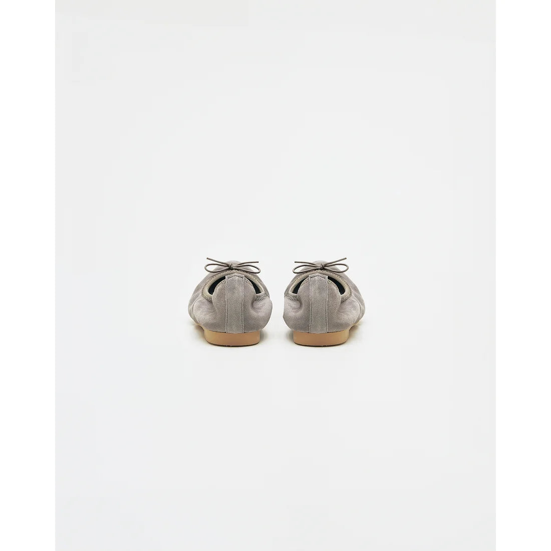 日本製【珍珠色調防水】Emma Francis 真皮 尖頭平底芭蕾舞鞋(01b-L S154)(Dark Grey leather suede) (ダークグレー レザースエード)