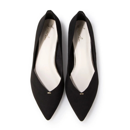 日本製 Launa lea 側切平跟高跟鞋 (492) ( 黑色/Black S )