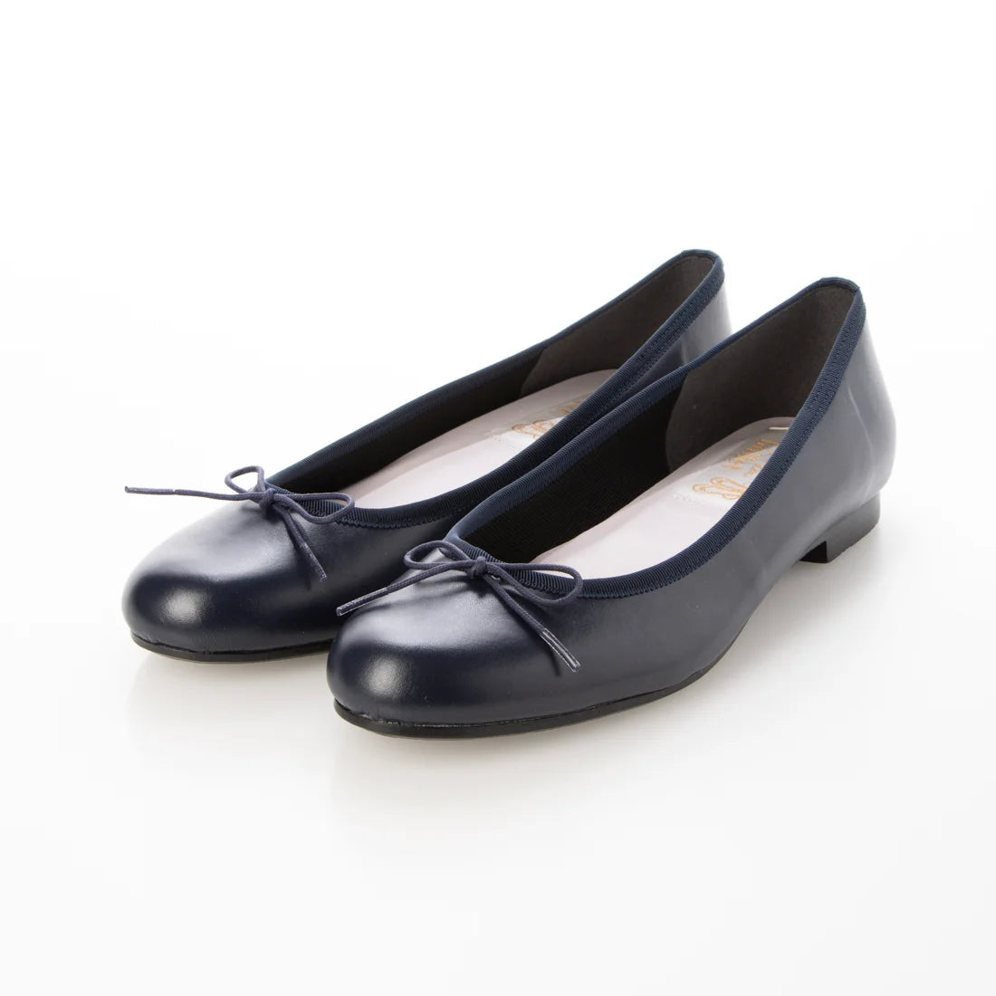 日本製 Launa lea 蝴蝶結圓頭啞面芭蕾晴雨鞋( RB1001A ) (深藍色/Navy)