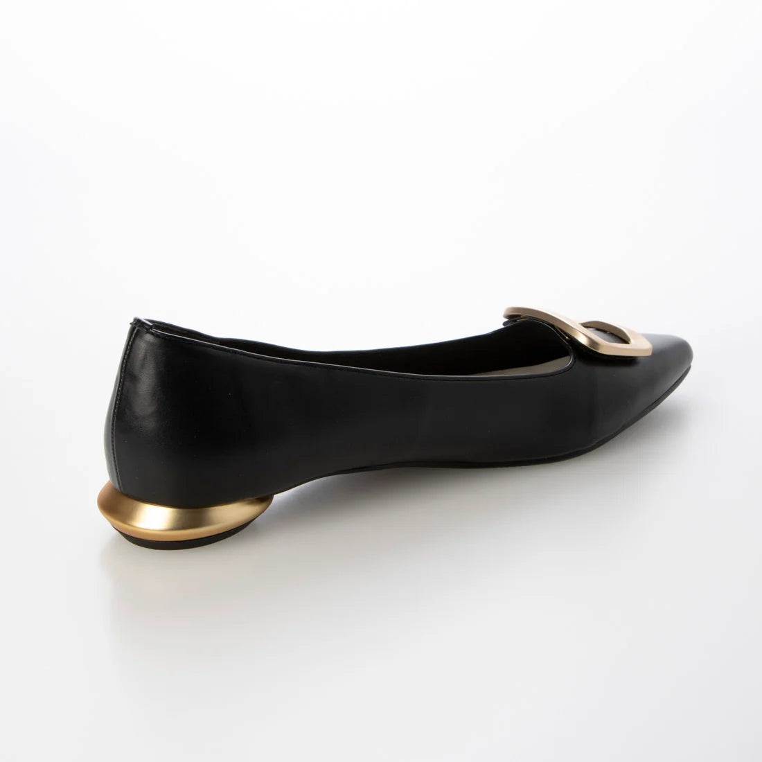 日本製 Launa lea 方扣平底樂福鞋( 576 ) (黑色/Black)