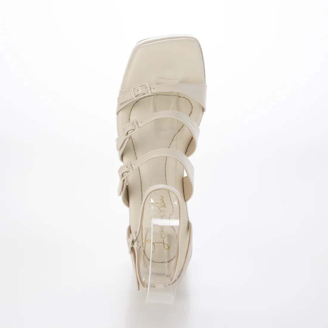 【新品預訂】日本Launa Lea 6cm 方頭綁帶坡跟涼鞋(S161)(象牙色/ Ivory)