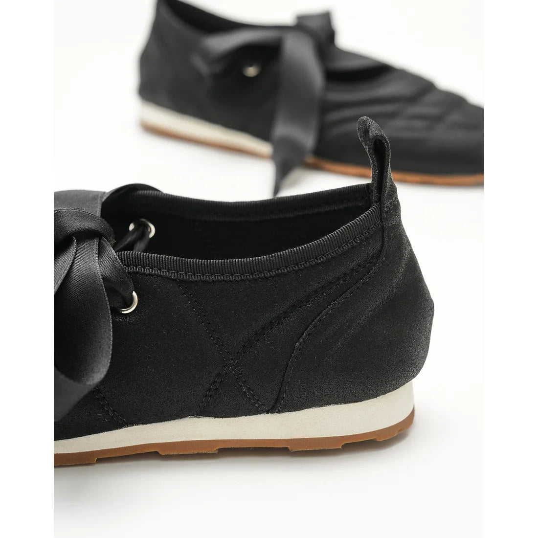 【新品預訂】日本製Emma Francis   繫帶芭蕾舞運動鞋(黑色聚酯)(09l-M 101)