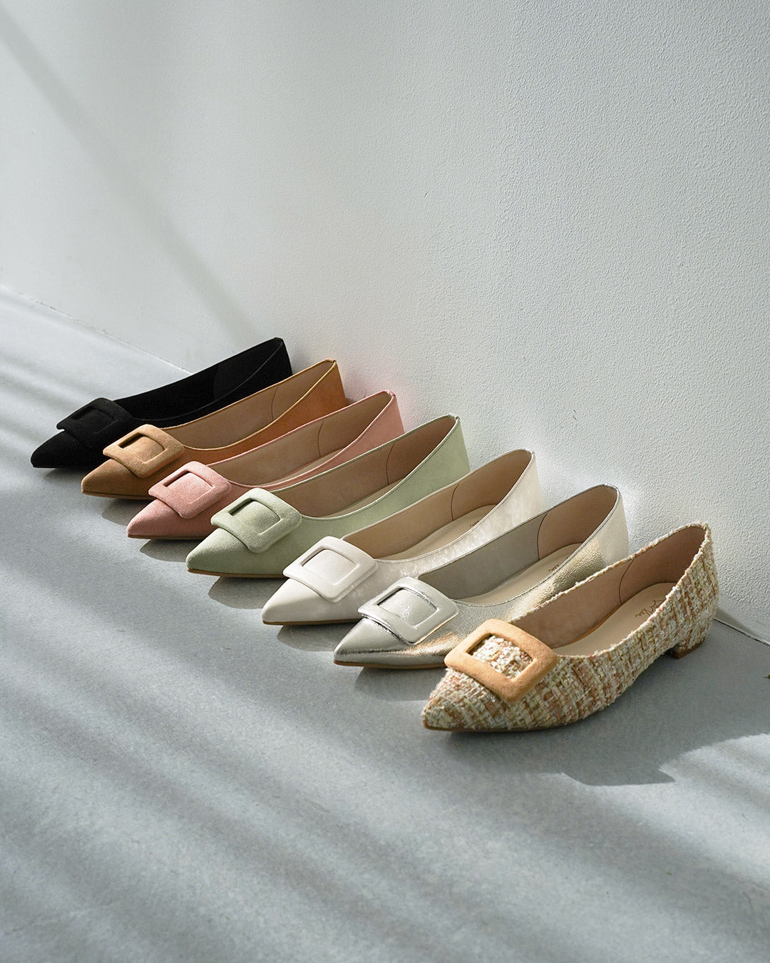 【新品預訂】日本製 Launa lea 扣尖頭高跟鞋 (459A) ( 薄荷綠 Z/C / Mint Z/C )