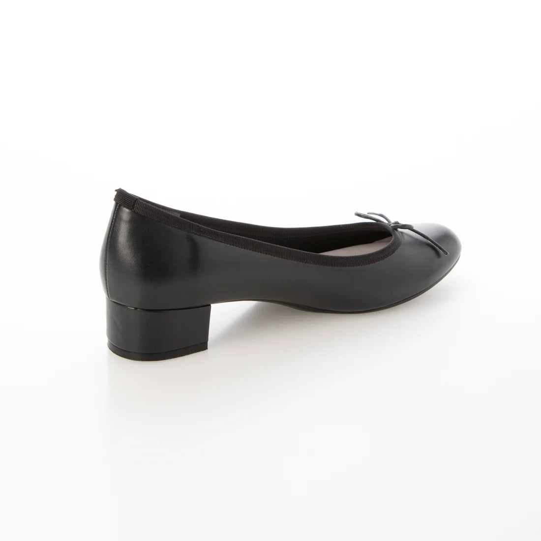 日本製 Launa lea 3.5cm踭蝴蝶結圓頭啞面芭蕾晴雨鞋 ( RB5001A ) (黑色/Black)