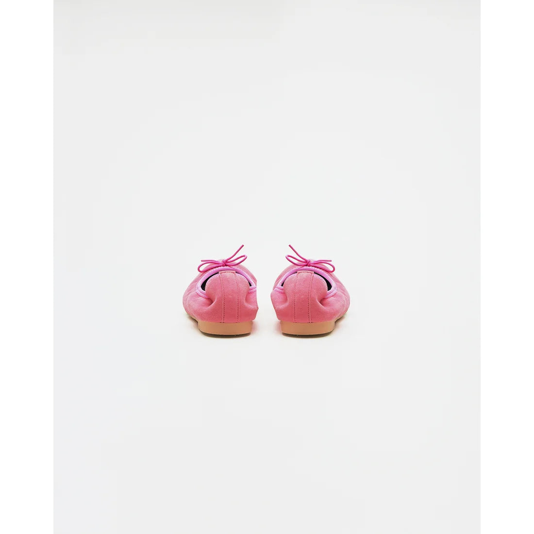 日本製【珍珠色調防水】Emma Francis 真皮 尖頭平底芭蕾舞鞋(01b-L S143)(Dark Pink leather suede) (ダークピンク レザースエード)