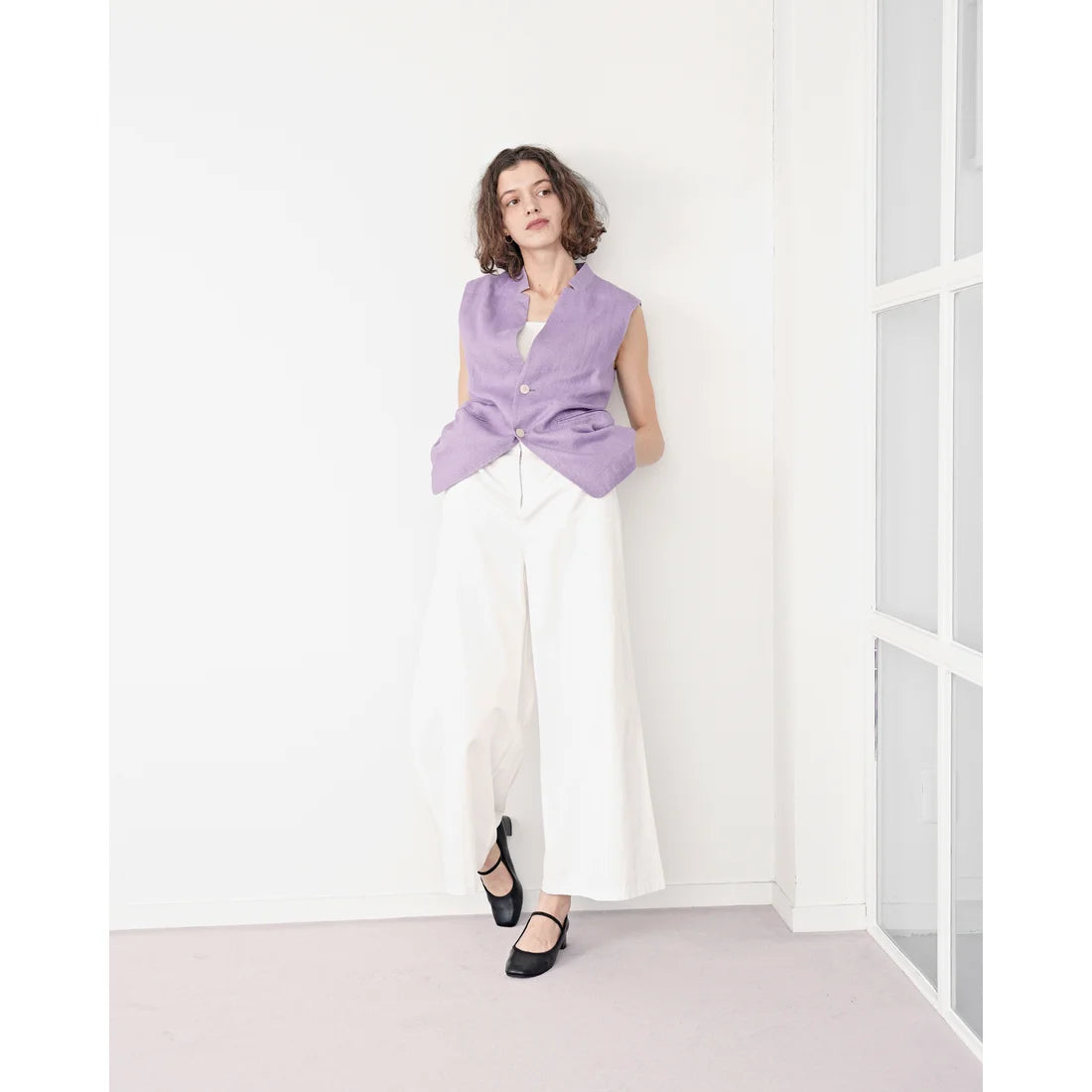 日本製 Emma Francis 鬆緊帶 4cm 高跟鞋 (黑色光面) 4002b-P 101 BLK