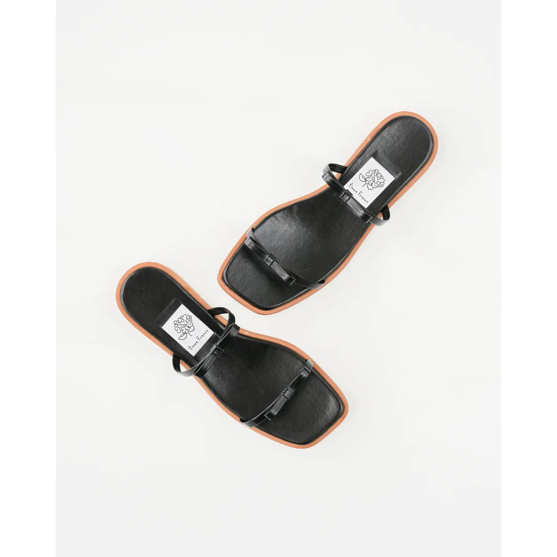 日本製 Emma Francis 平底雙帶涼鞋 (黑色) 1037a-M 101 BLK