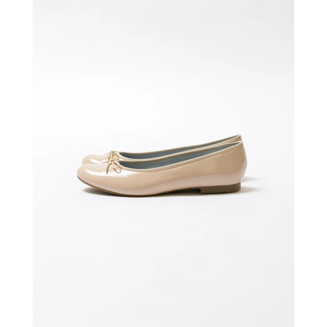 日本製 Emma Francis 圓頭平底芭蕾舞晴雨鞋 (02a-E 108) (Beige Enamel)(ベージュ エナメル)