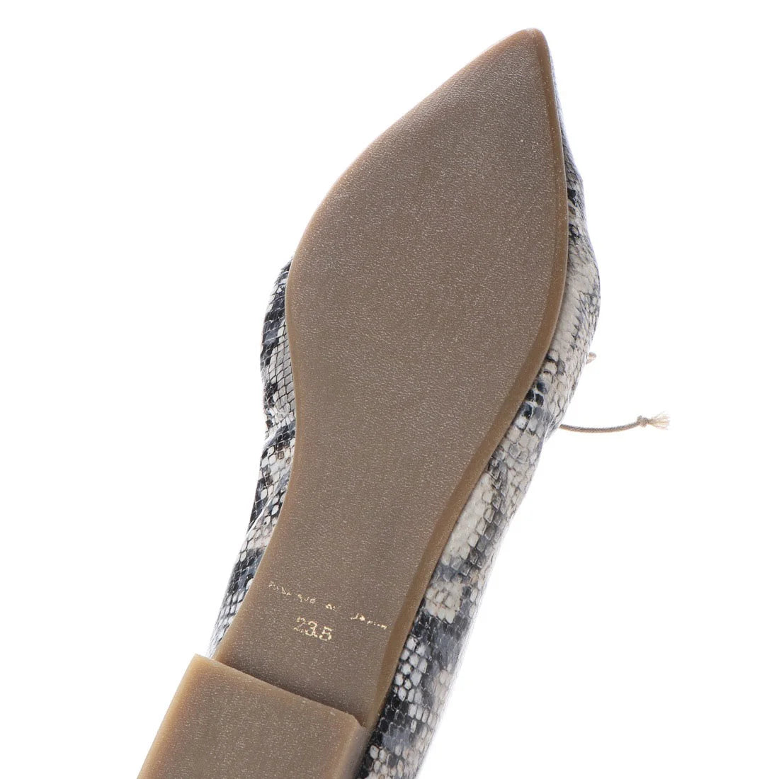 日本製 Emma Francis 尖頭平底芭蕾舞鞋 (EFx06a P368)(Python pattern smooth)(パイソン柄 スムース)