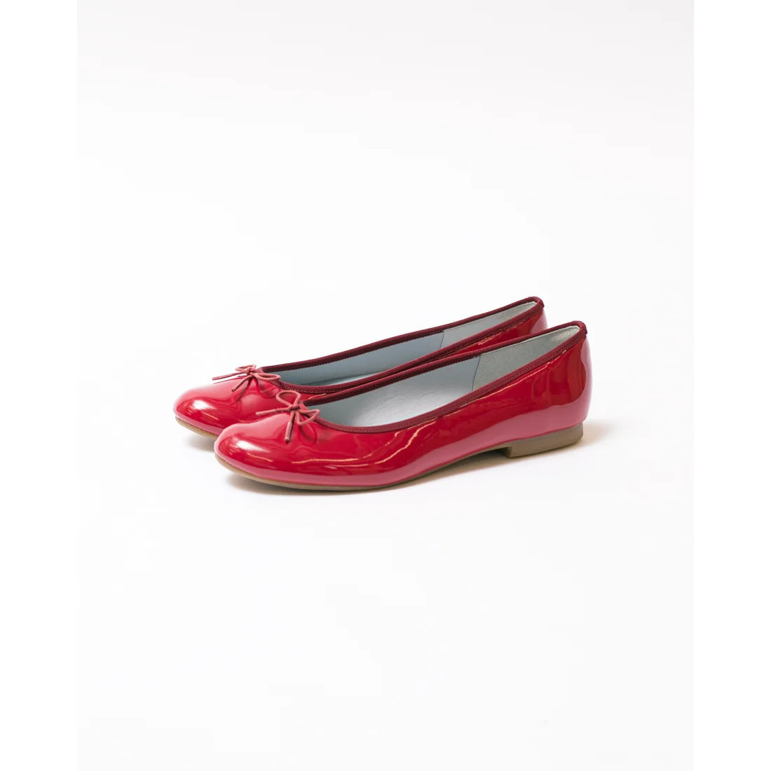 日本製 Emma Francis 圓頭平底芭蕾舞晴雨鞋 (02a-E 135) (Dark Red Enamel)(ダークレッド エナメル)