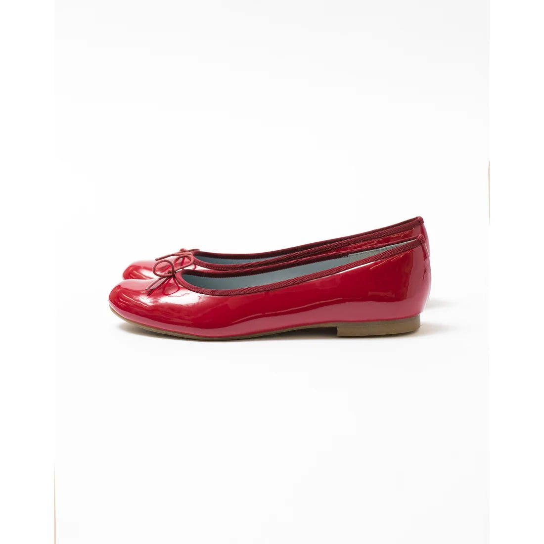 日本製 Emma Francis 圓頭平底芭蕾舞晴雨鞋 (02a-E 135) (Dark Red Enamel)(ダークレッド エナメル)