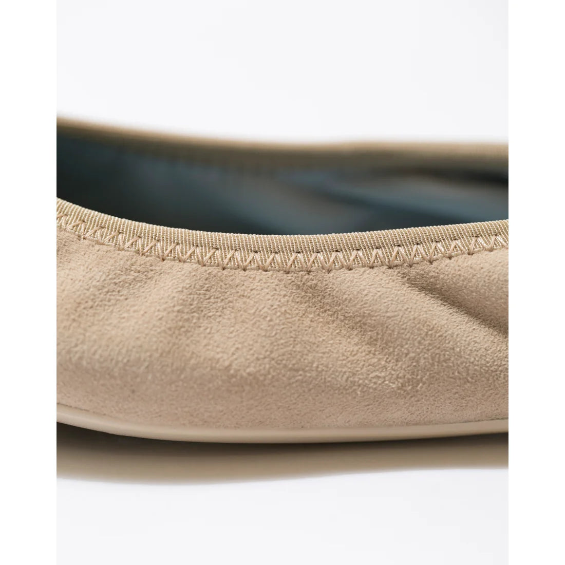 日本製【珍珠色調防水】Emma Francis 真皮 圓頭平底芭蕾舞鞋(02b-L S108)(Beige leather suede)(ベージュ レザースエード)