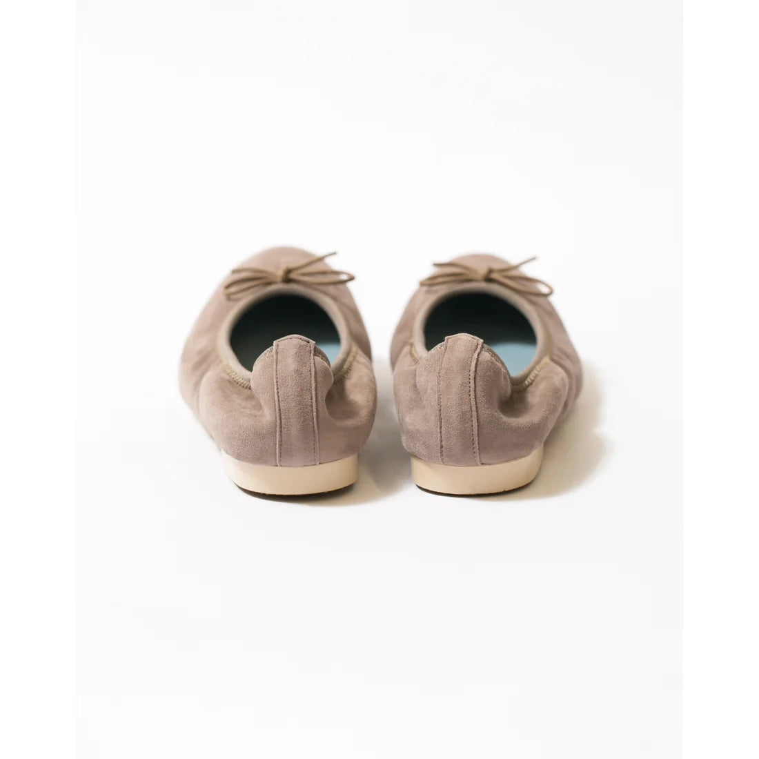日本製【珍珠色調防水】Emma Francis 真皮 圓頭平底芭蕾舞鞋(02b-L S155)(Charcoal grey leather suede)(チャコールグレー レザースエード)