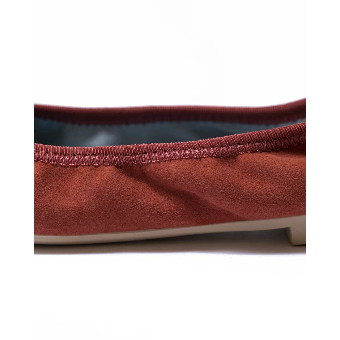日本製【珍珠色調防水】Emma Francis 真皮 圓頭平底芭蕾舞鞋(02b-L S129)(orange leather suede)(オレンジ レザースエード)