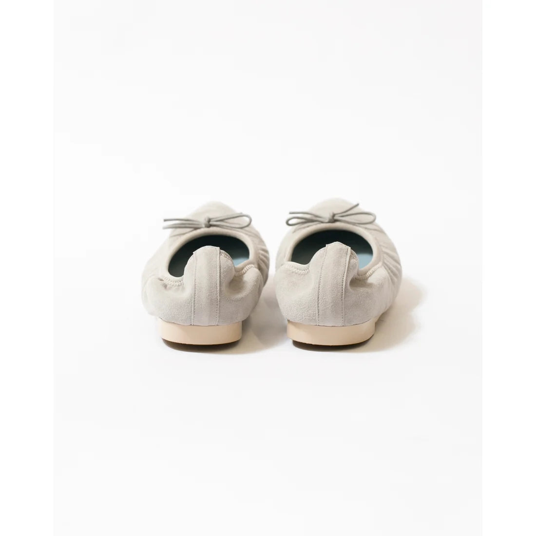 日本製【珍珠色調防水】Emma Francis尖頭平底芭蕾舞鞋 (01b-L S153) (Grey leather suede)(グレー レザースエード)