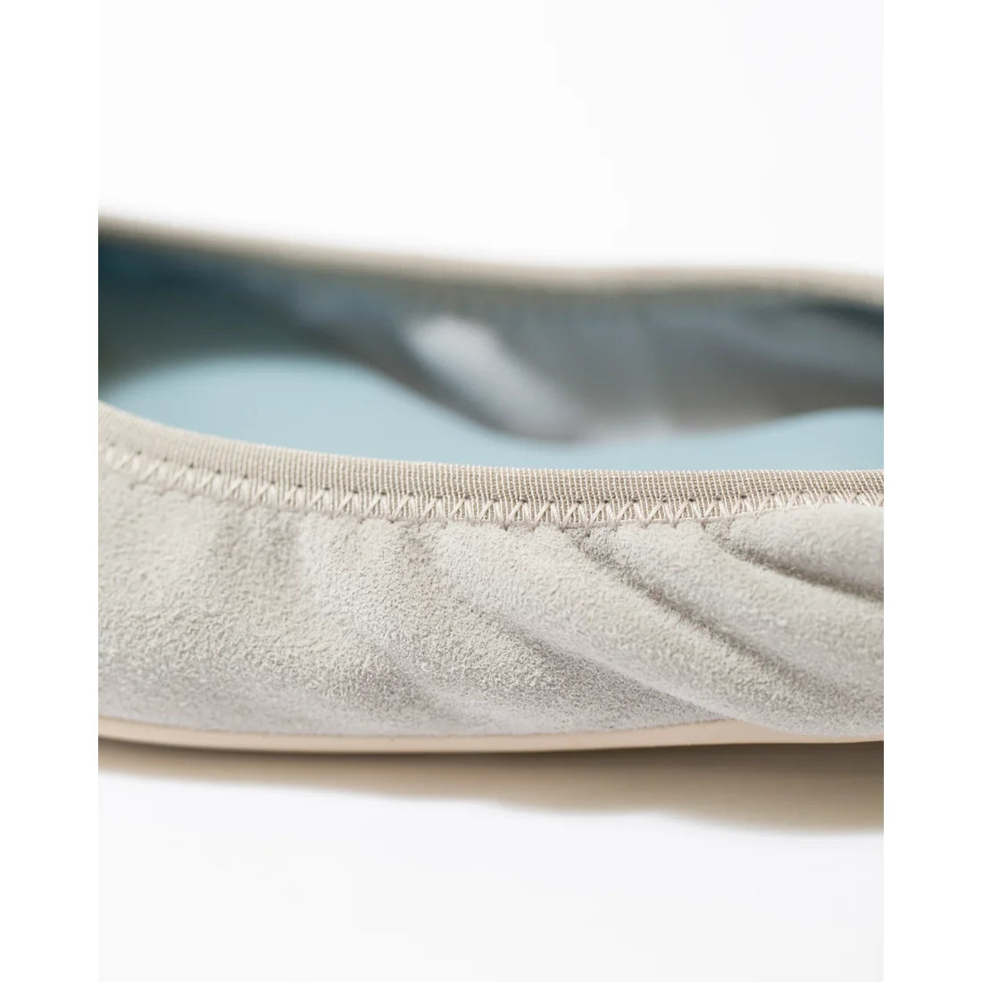 日本製【珍珠色調防水】Emma Francis尖頭平底芭蕾舞鞋 (01b-L S153) (Grey leather suede)(グレー レザースエード)