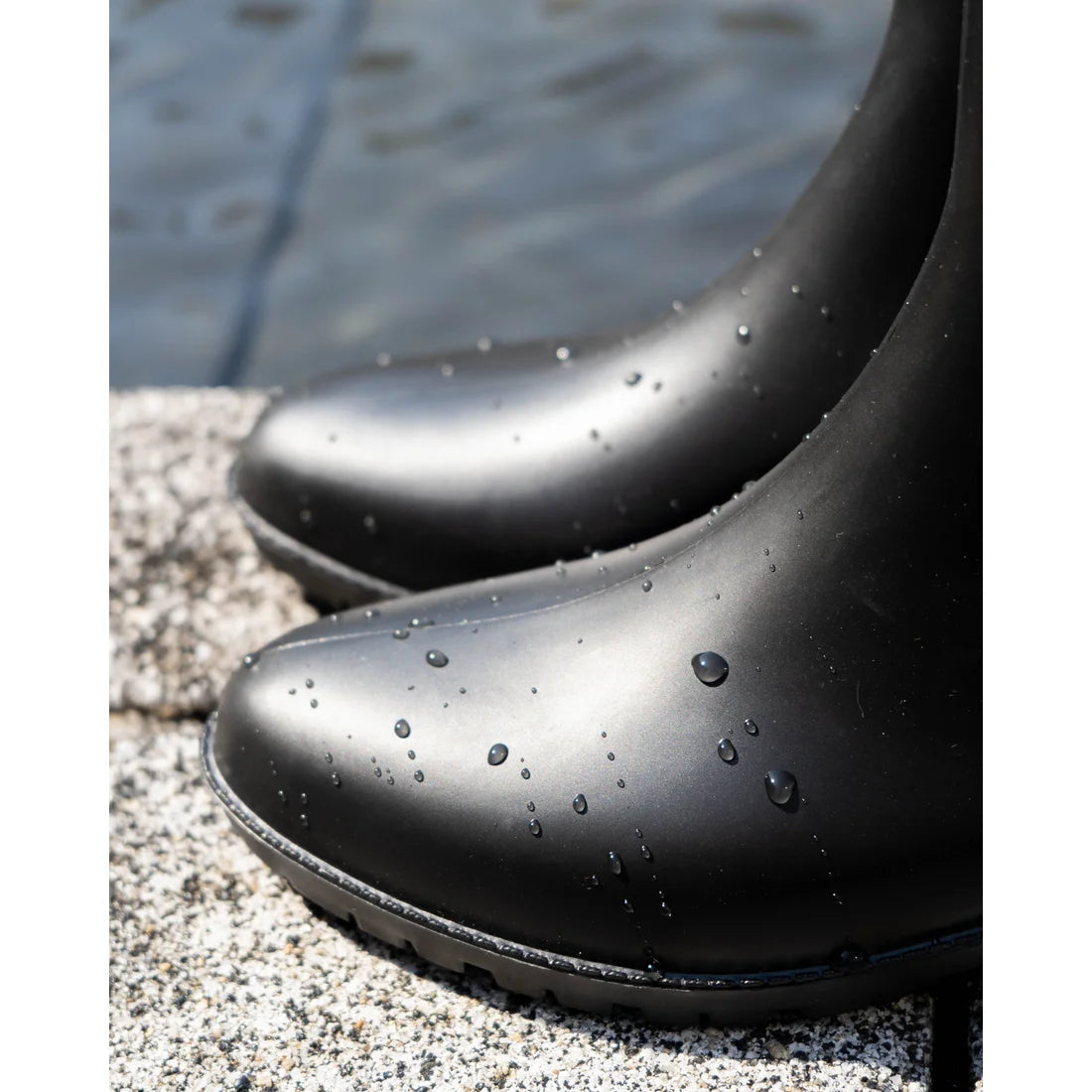 Emma Francis 鬆緊帶橡膠雨靴 (9001a R101)(Black rubber)(ブラック ラバー)