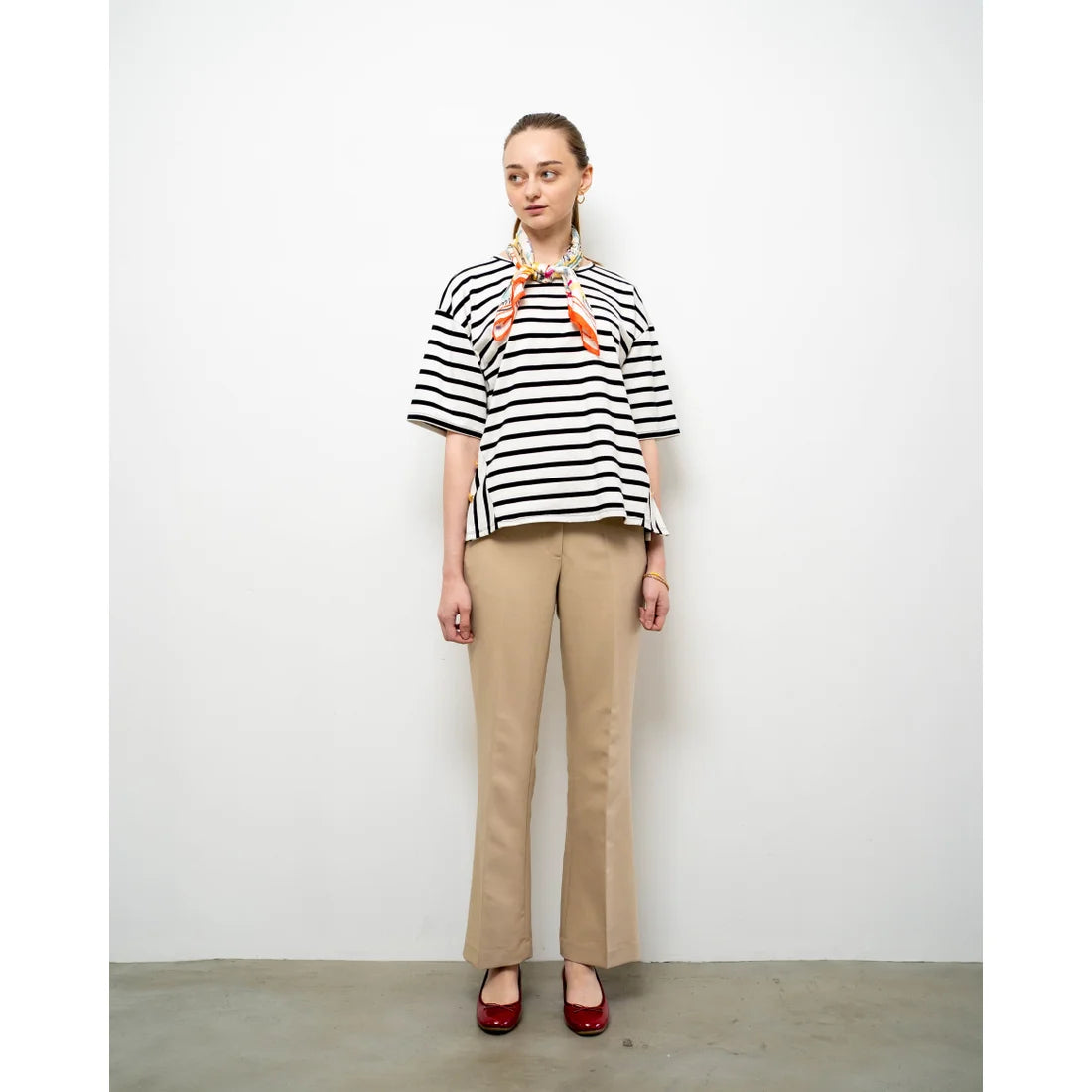 日本製【相容雨天】Emma Francis 圓頭3cm跟芭蕾舞鞋(3001a-E 135)(Red enamel)(レッド エナメル)