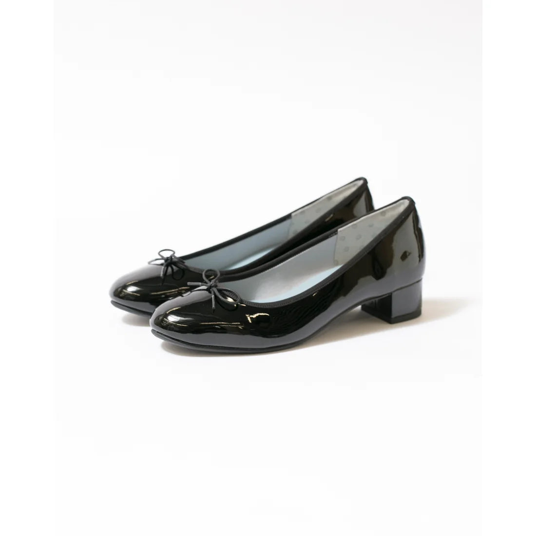 日本製【相容雨天】Emma Francis 圓頭3cm跟芭蕾舞鞋(3001a-E 101)(Black enamel)(ブラック エナメル)