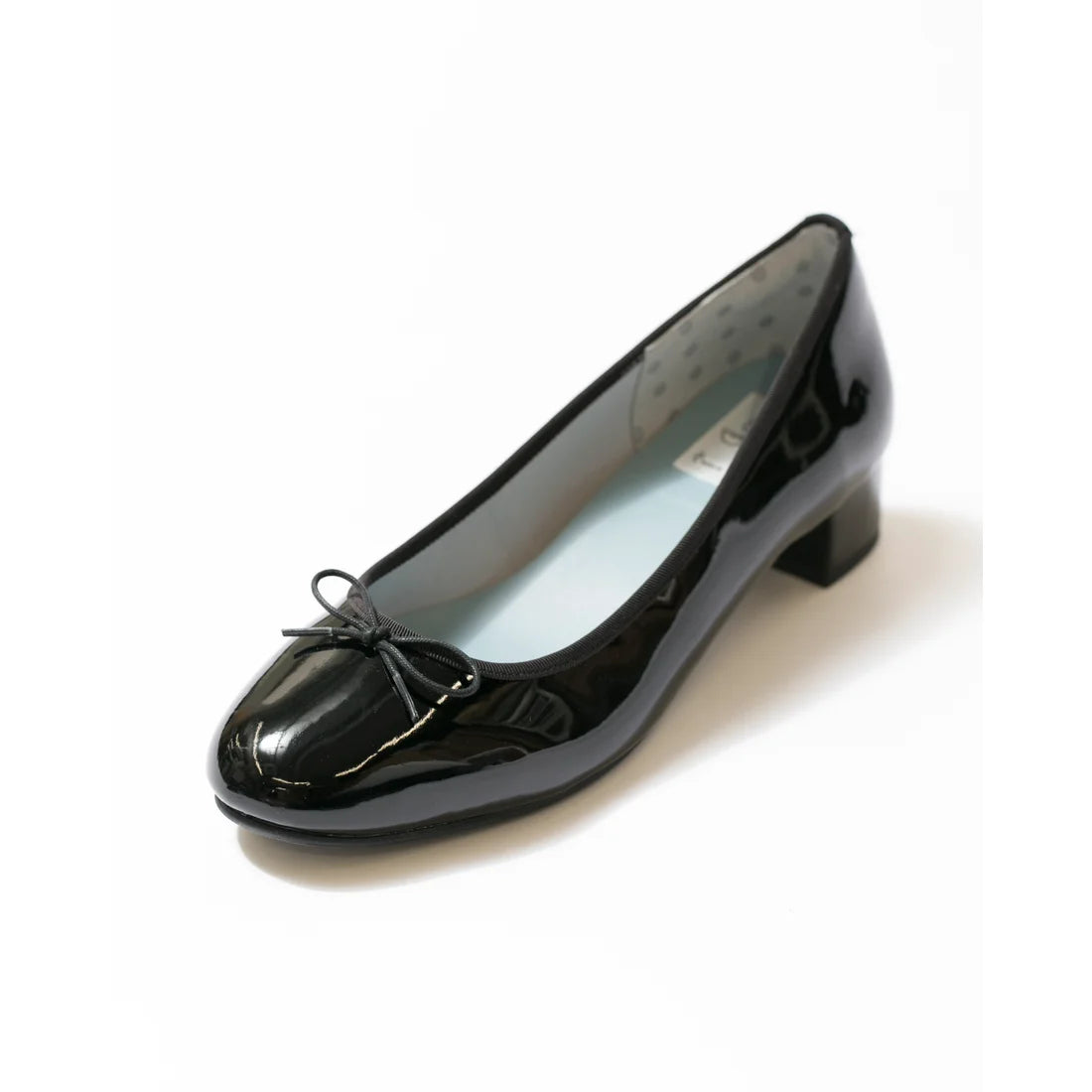 日本製【相容雨天】Emma Francis 圓頭3cm跟芭蕾舞鞋(3001a-E 101)(Black enamel)(ブラック エナメル)