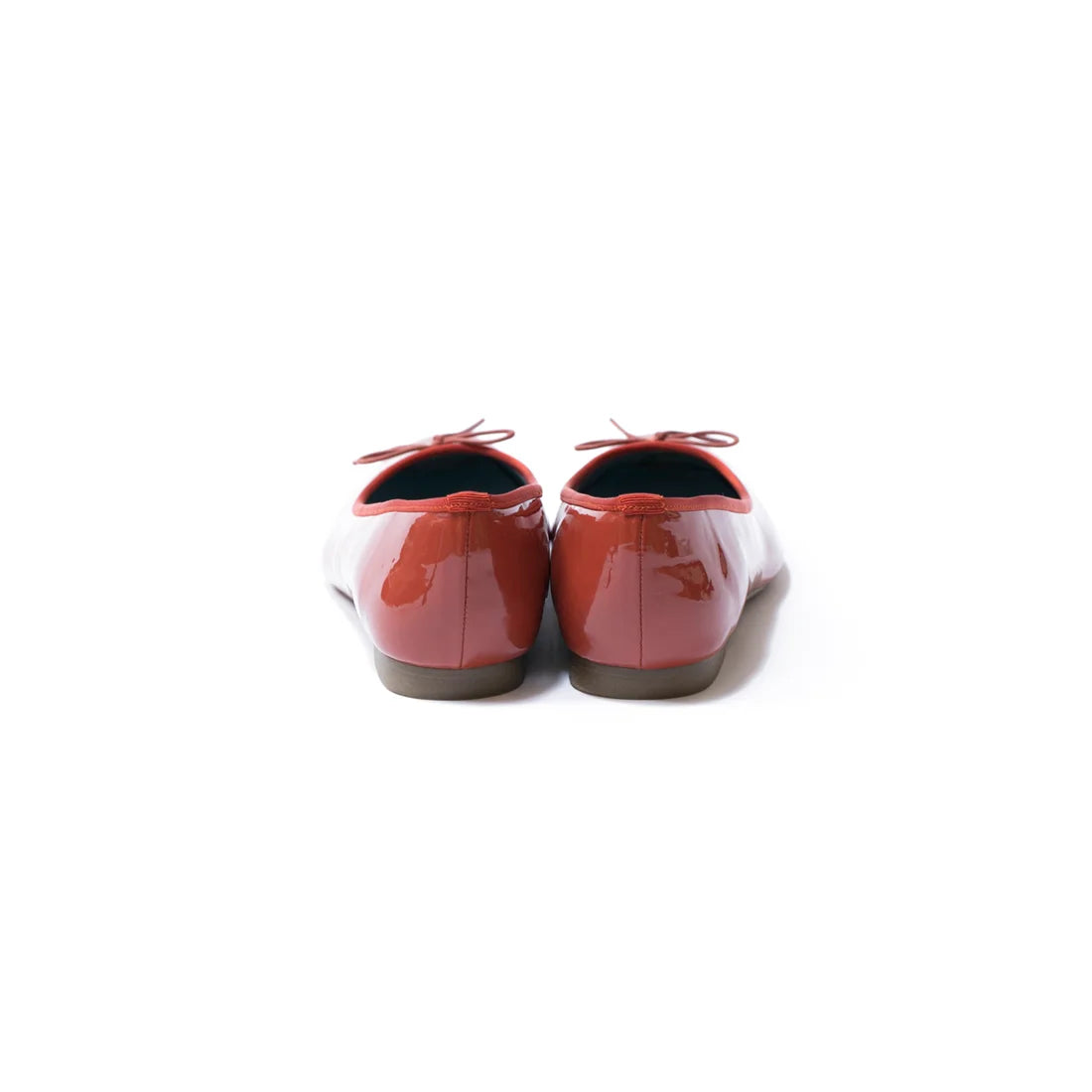 日本製 Emma Francis 圓頭平底芭蕾舞晴雨鞋 (02a-E 129) (Orange Enamel)(オレンジ エナメル)的副本