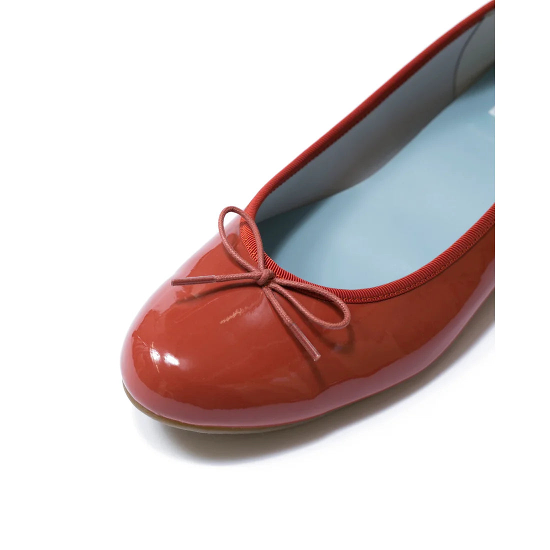 日本製 Emma Francis 圓頭平底芭蕾舞晴雨鞋 (02a-E 129) (Orange Enamel)(オレンジ エナメル)的副本