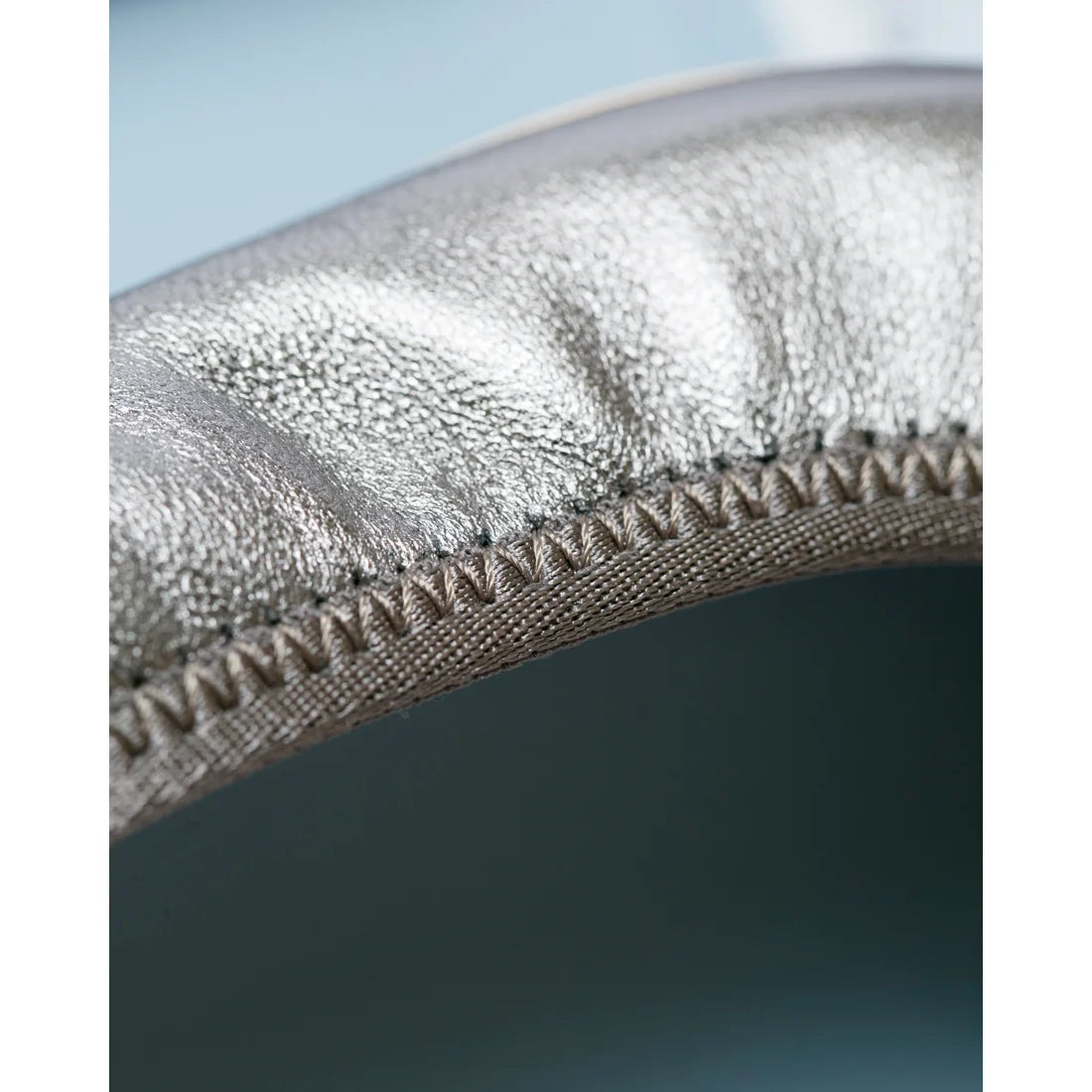 日本製【珍珠色調防水】Emma Francis尖頭平底芭蕾舞鞋(01b-L M174 )(steel leather mylar)(スチール レザーマイラー)