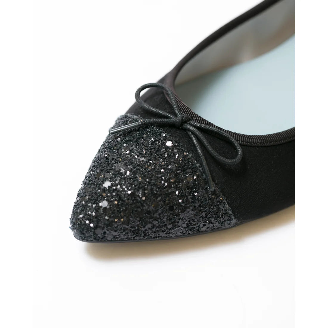 日本製 Emma Francis 絨面革尖頭平底芭蕾舞鞋 (01l-S 101)(Black suede)(ブラック スエード)