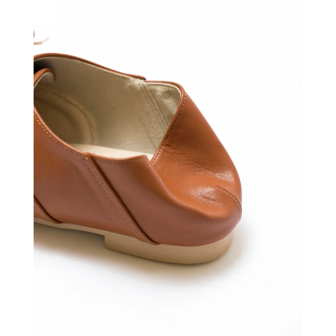日本製 【蘋果皮】【防水】Emma Francis平底繫帶鞋(駝色蘋果皮光滑)(03d-AP 186)(camel apple leather smooth)(キャメル アップルレザースムース)