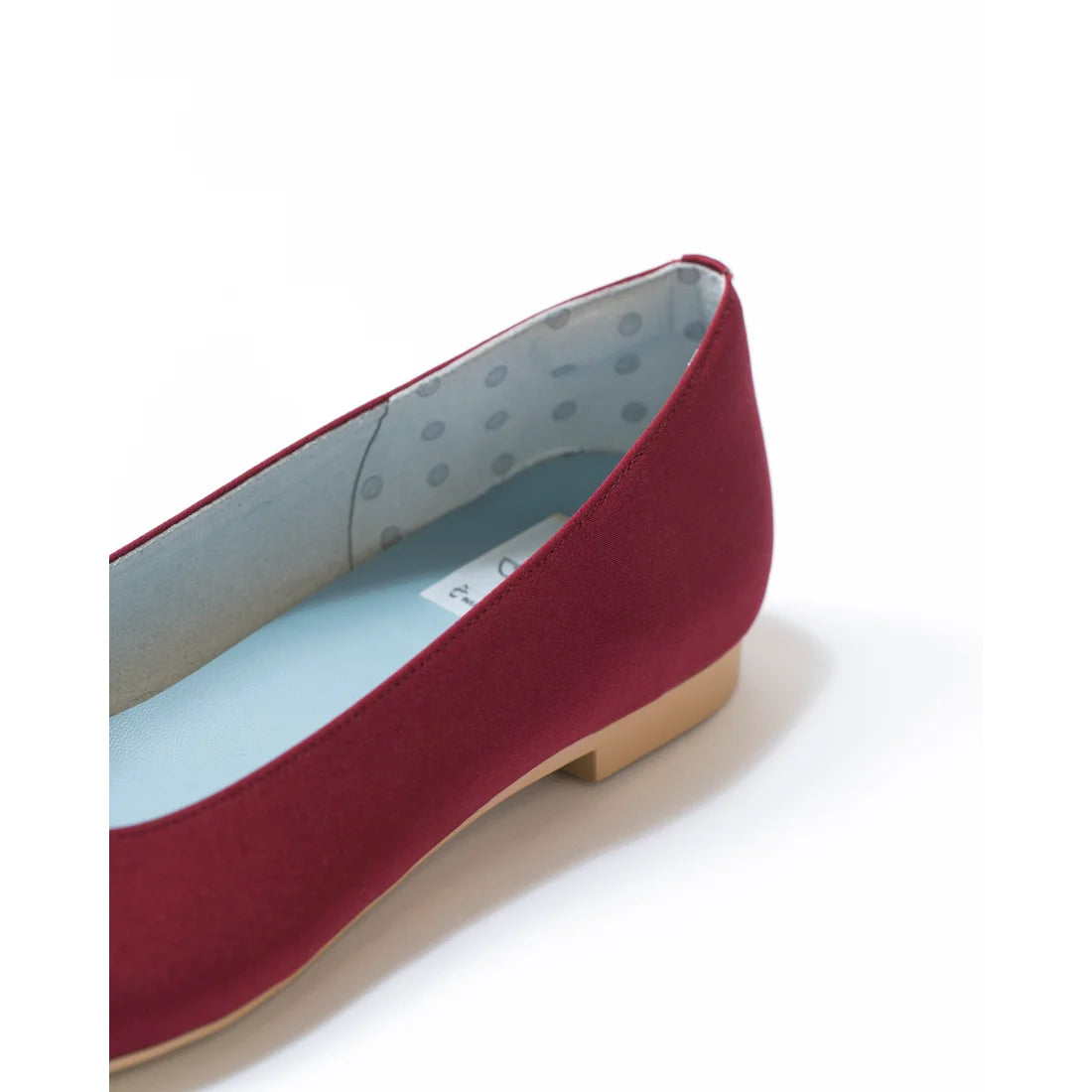 日本製 Emma Francis 平底珠寶搭扣高跟鞋(01t-ST 183)(Bordeaux Satin)(ボルドー サテン)