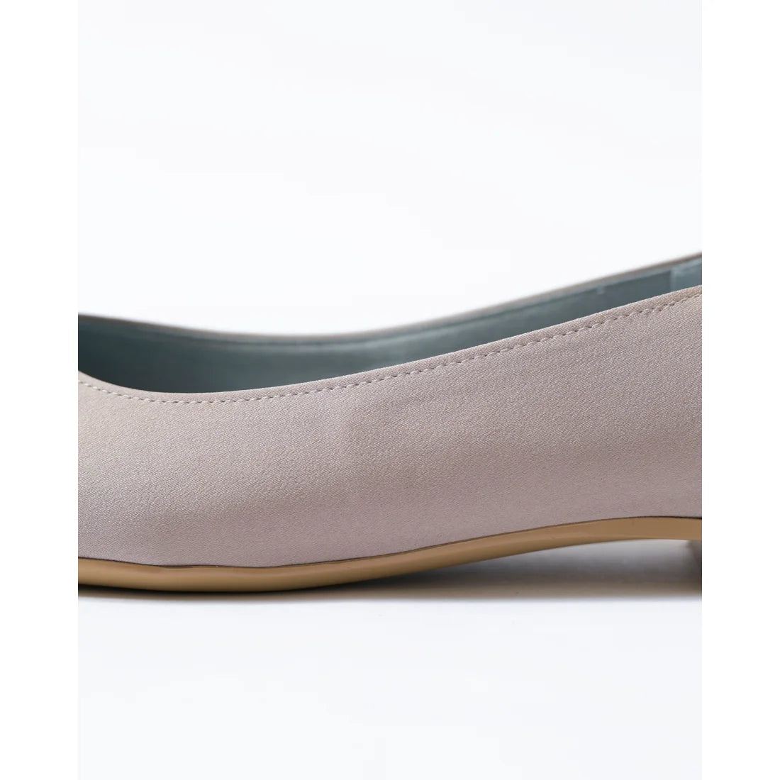 日本製 Emma Francis 平底珠寶搭扣高跟鞋(01t-ST 108)(Beige satin)(ベージュ サテン)