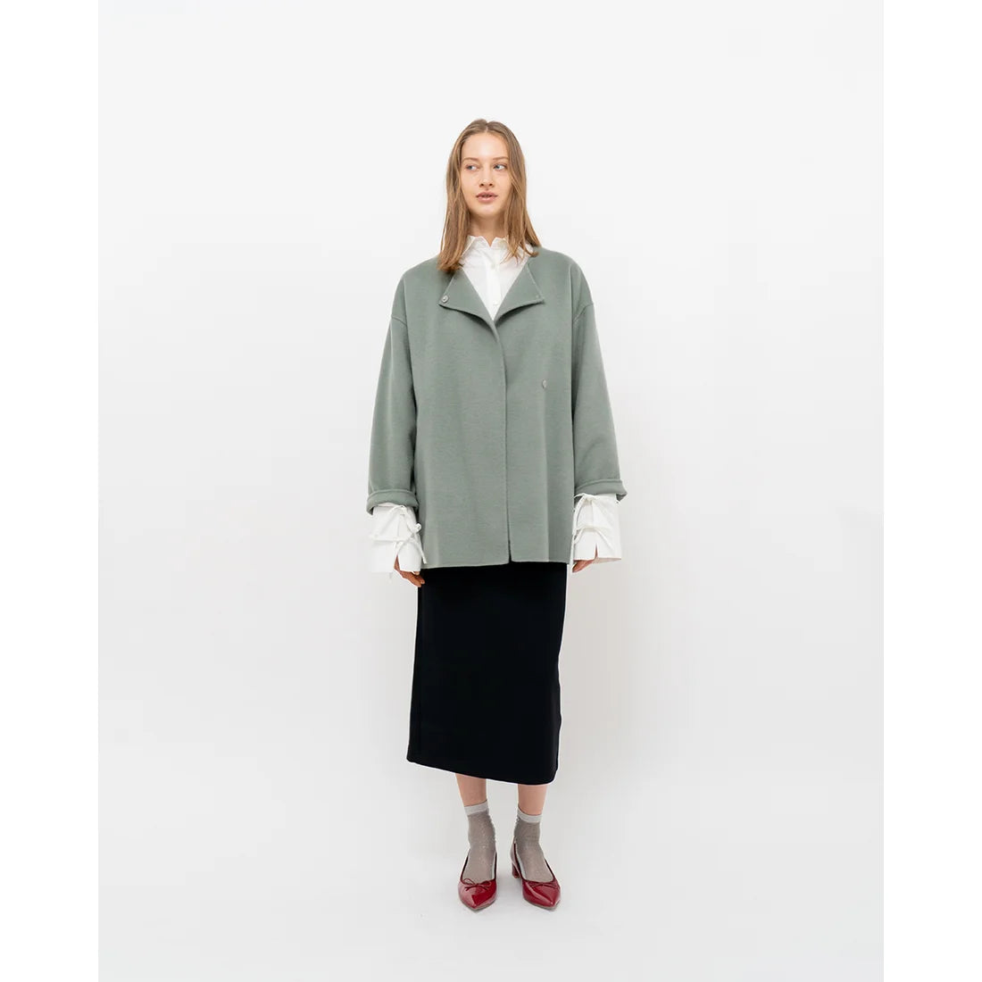日本製【相容雨天】Emma Francis 尖頭3cm跟芭蕾舞鞋(3002a-E 135)(Red enamel)(レッド エナメル)