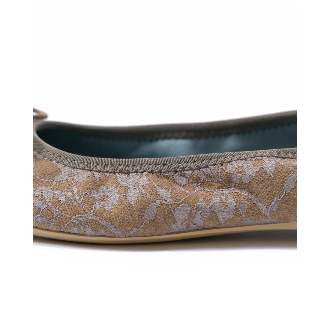 日本製【珍珠色調防水】Emma Francis尖頭平底芭蕾舞鞋(01b-L S551)(Charcoal gray lace leather suede)(チャコールグレー レース レザースエード)