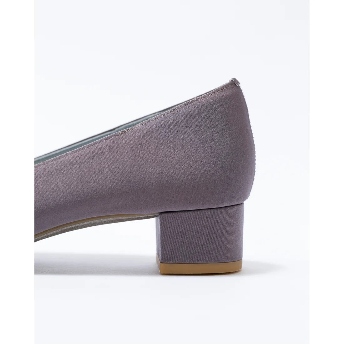 日本製 Emma Francis 尖頭3cm跟珠寶搭扣高跟鞋(3002b-ST 155)(Charcoal gray satin)(チャコールグレー サテン)