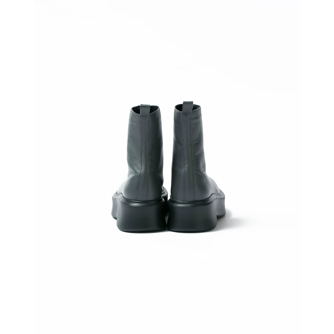 日本製【防水】Emma Francis Volume Sole厚底前拉鍊靴子 (9013a-L 153)(Gray leather)(グレー レザー)
