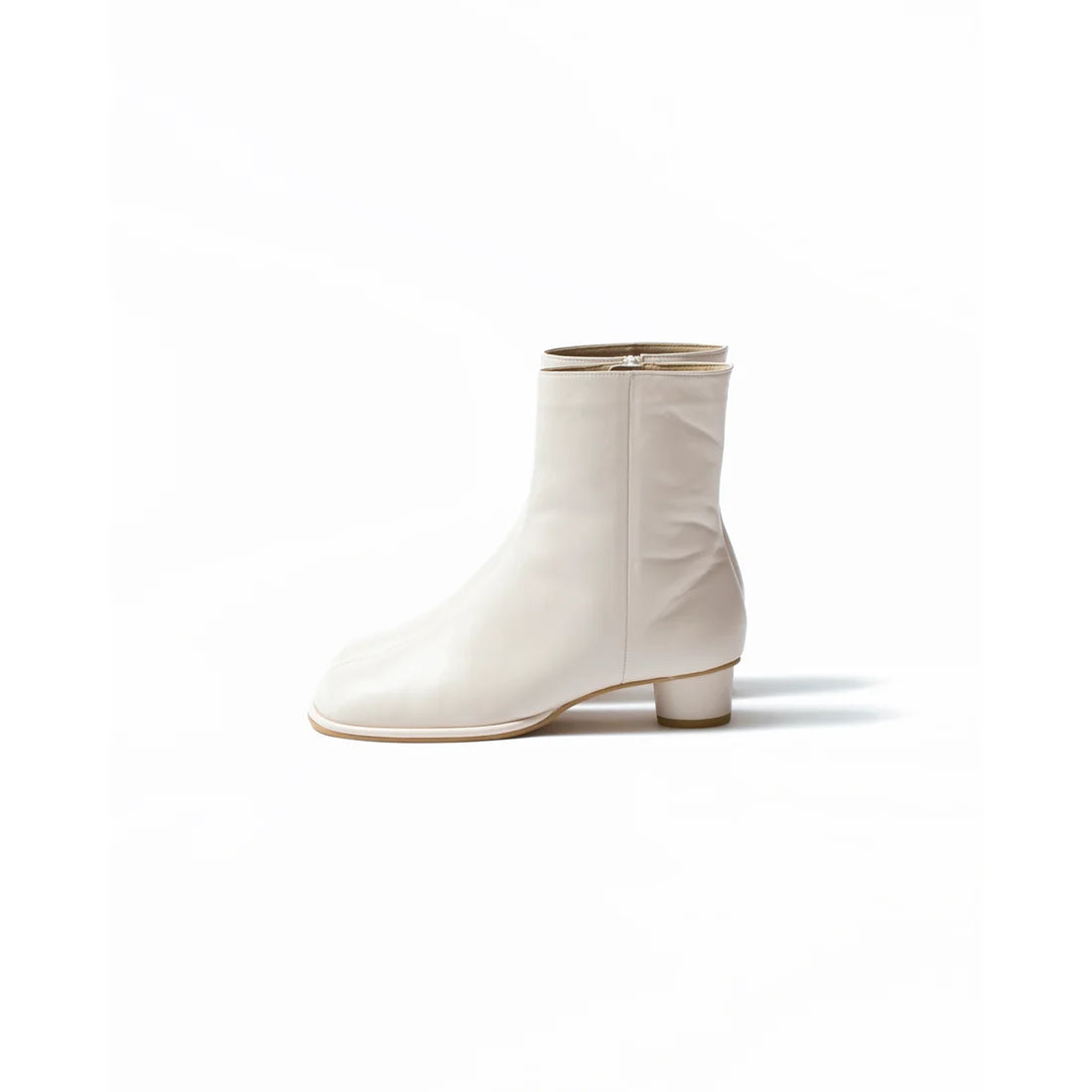 日本製【防水】Emma Francis 素面高跟靴 (9014a-L 177)(Ivory leather)(アイボリー レザー)